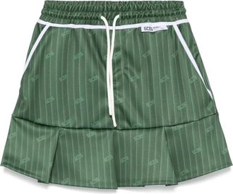 GCDS Groene Rok met Elastische Tailleband en Zakken - Dames - Korte rokken - Groen - S - Rokken