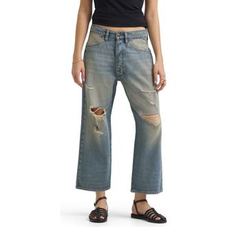 Lee Ripped Crop Loose Fit Jeans in Western Blues Dx at Nordstrom, Size 27