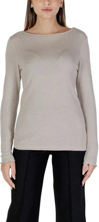 Street One Tops, Dames, Beige, 2Xl, Beige Viscose Top & T-Shirt