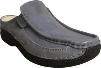 Wolky Roll Slide - Dames - Slip ons - Blauw - 40 EU - Wol - Schoenen