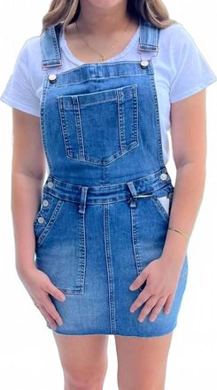 Judy Blue Over The Moon Overall Skirt In Blue