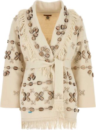 Alanui Sand Silk Blend Ocean Dream Cardigan