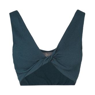 Cortana Fiona Bralette Crop Top - Dames - Tops zonder mouwen - Blauw - S - Tops