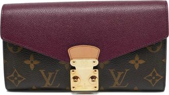 Louis Vuitton Portafoglio in pelle con monogramma - Marrone