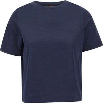Gran Sasso T-shirt - Dames - T-shirts - Blauw - L - Katoen - Tops