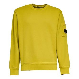 C.P. Company Sweatshirts, male, Green, Size: XL Crewneck Sweatshirt