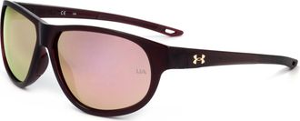 Under Armour Womens 59 mm Red Sunglasses