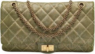 Chanel Pre-owned Reissue 2.55 Schoudertas - Dames - Vintage Schoudertas - Groen - ONE Size - Denim - Vintage