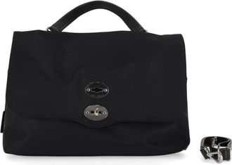 Zanellato Black Postina Medium Satchel