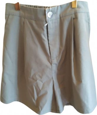 She + Sky Womens Bermuda Shorts In Olive
