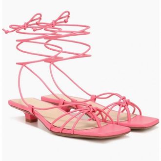 Veronica Beard Womens Foley Strappy Sandal In Coral