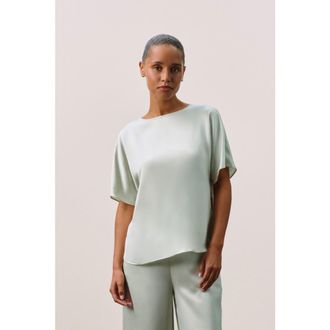 Naked Cashmere PENNY SILK TEE in Jadite at Nordstrom, Size X-Small