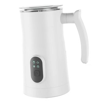 Infinite Espumador De Leche El&eacute;ctrico, Acero Inoxidable 304, 400 W, 4 Funciones, Capacidad De 350 Ml, Funcionamiento Silencioso (49 Db), Capacidad De 100-160 M