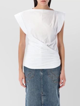 Isabel Marant draped cotton t-shirt