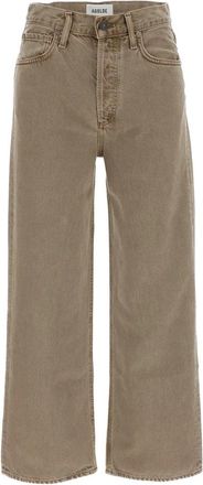 A Gold E Wide Jeans - Dames - Loose Fit Jeans - Beige - W26 - Denim - Jeans