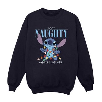 Disney Dames/Dames Lilo & Stitch Naughty & Nice Sweatshirt (Marineblauw)