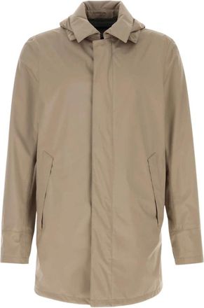 Herno Coats - Heren - Parka Jassen - Bruin - S - Polyester - Jassen