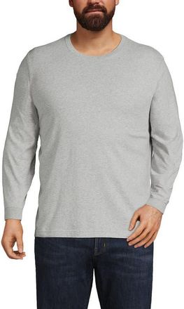 Lands End Super-T Long Sleeve T-Shirt in Gray Heather at Nordstrom, Size Xx-Large