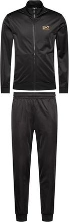 Emporio Armani Zwart en Goud Technisch Stoffen Trainingspak - Heren - Trainingspakken - Zwart - XL - Polyester - Fitness