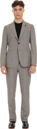 Lardini Prince of Wales Wool Suit