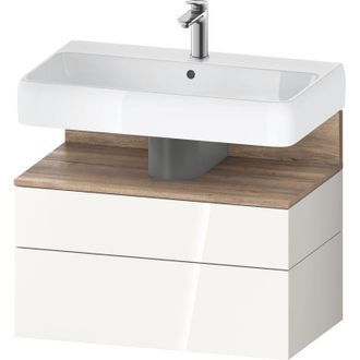Duravit Duravit - Qatego Mueble Bajo Lavabo, 1 Extra&iacute;ble Y 1 Caj&oacute;n