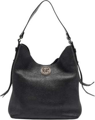 Michael Kors Pre-owned Shoulder Bags, female, Black, Size: ONE SIZE Pre-owned Leather Shoulder Bag
