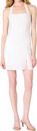 Nia Emil Mini Dress In White