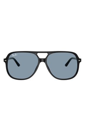 Ray-Ban Bill 60mm Square Sunglasses in Black /Blue at Nordstrom