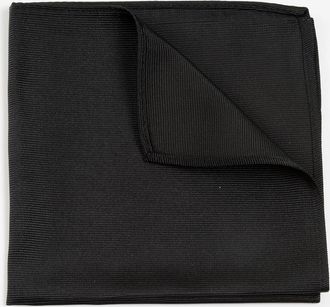 Monti Einstecktuch MONTI RENZO, Herren, schwarz, Seide, Modet&uuml;cher Einstecktuch, aus reiner Seide mit eleganter Twill-Struktur - 30 x 30 cm