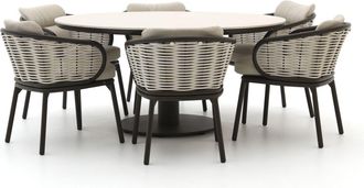 Apple Bee Pine Key/Melville &oslash; 160cm dining tuinset 7-delig