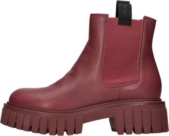 Frau Schoenen, Dames, Rood, 35 EU, Leer, Beatles Sporty Ankle Boot