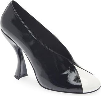 Jeffrey Campbell Amusing Pump in Black White Patent at Nordstrom, Size 5.5