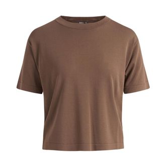 Max Mara T-Shirts, female, Brown, Size: S Mmlfuretto
