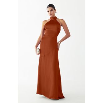 BWLDR Shaw Maxi Dress in Copper at Nordstrom, Size 12