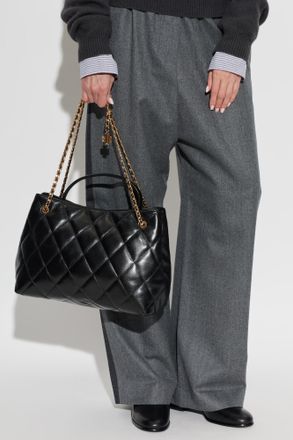 Tory Burch Fleming Tote Bag, Womens, Black