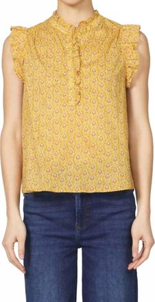 Dear John Denim Chatra Top In Marigold Calico