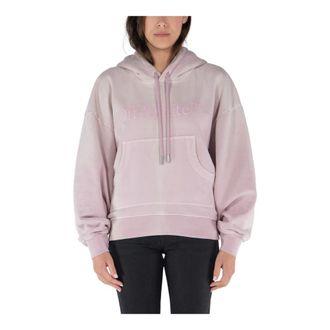 Off-white Hoodies & sweatvesten, Dames, Roze, S, Katoen, Laundry Over Hoodie