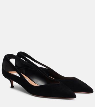 Aquazzura Sheeva 30 suede pumps