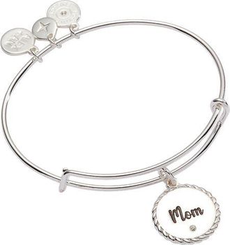 Alex and Ani Mom Charm Bangle Bracelet in Silver at Nordstrom, Size Small/medium