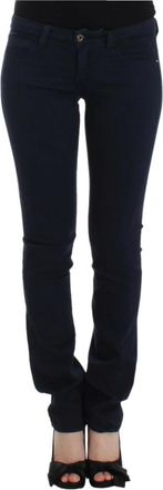Costume National Blauwe Straight Leg Denim Vreugde - Dames - Slim Fit Jeans - Blauw - W26 - Denim - Jeans