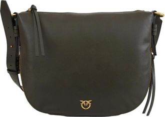 Pinko Cross Body Bag - Dames - Schoudertassen - Groen - ONE Size - Leer - Tassen
