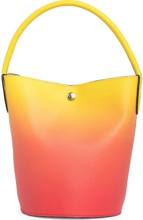 Longchamp &Eacute;pure Tie Dye Bucket Bag in Yellow/orange at Nordstrom Rack