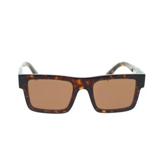 Prada Sunglasses, unisex, Brown, Size: 52 MM Rectangular Sunglasses