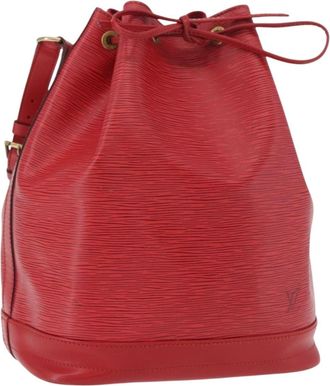 Louis Vuitton Noe Epi Leather Red Leather Handbag (Pre-Owned)