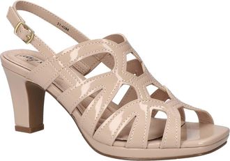 Easy Street Jetty Slingback Sandal in Nude Patent at Nordstrom, Size 9.5