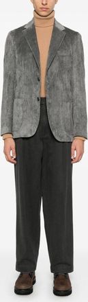 Lardini Mens Man Jacket Special Line Drop 7 Regular - Grey Elastane - Size EU 46 (Mens)