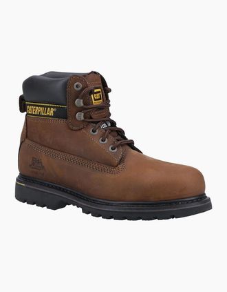 CAT Mens Caterpillar Holton Mens Safety Boot in brown - Size: 10