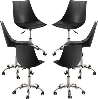 Regalos Miguel Regalos Miguel - Packs Sillas - Pack 6 Sillas Blok Office - Negro