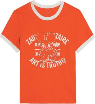 Zadig&Voltaire Woos Ringer graphic T-shirt - Orange