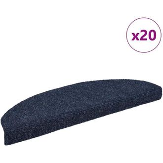 vidaXL Tappetini Autoadesivi per Scale 20 pz Blu 65x21x4 cm - Vidaxl